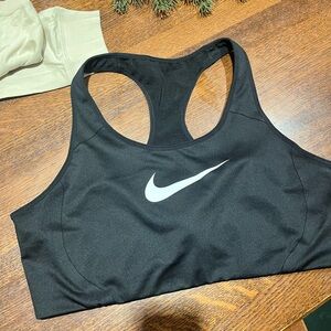 Nike Women's Black and White Sports Bra